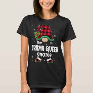 Drama Queen Gnome Buffalo met kerstcadeaus T-shirt