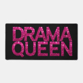 Drama Queen Hot Pink Glitter Bureaumat (Voorkant)