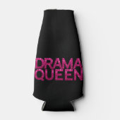 Drama Queen Hot Pink Glitter Flesjeskoeler (Voorkant)