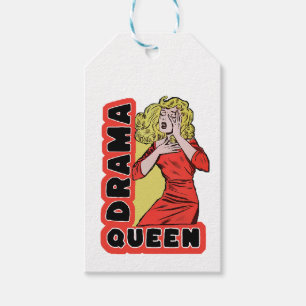 Drama Queen omdat alles me te veel opwindt Cadeaulabel