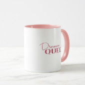 Drama Queen Roos Gold Glitter Mok (Voorkant rechts)