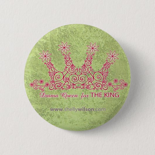 Drama Queen Round Button (Voorkant)