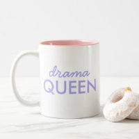 Drama Queen | Trendy Modern Paars Girly Quote Art