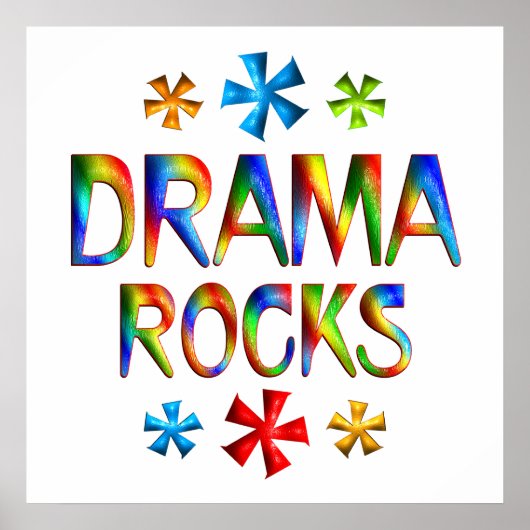 DRAMA ROCKS POSTER (Voorkant)