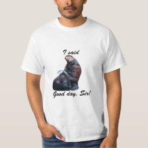 Drama Seal zegt: "Dag goed, meneer!" Tanktop