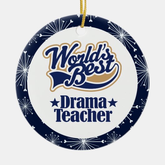 Drama Teacher Gift Ornament (Voorkant)