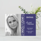 Dramatic Damask 2011 Graduation Faire-part (Debout devant)