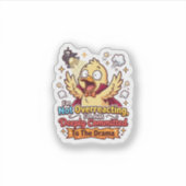Dramatic Duck Funny Sarcastic Sticker (Devant)