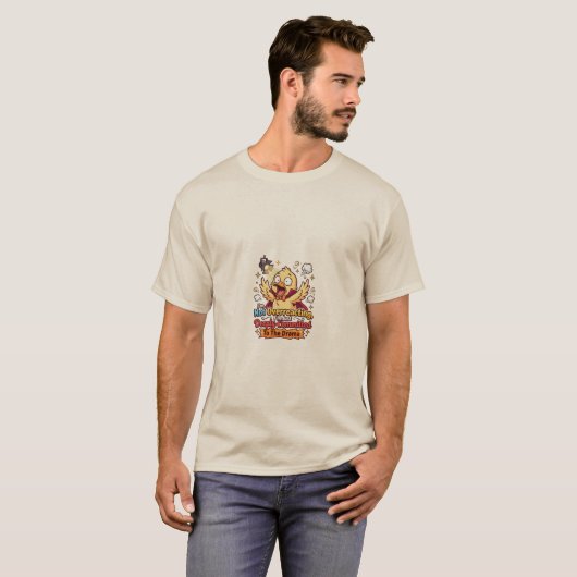Dramatic Duck Funny Sarcastic T-Shirt (Devant entier)