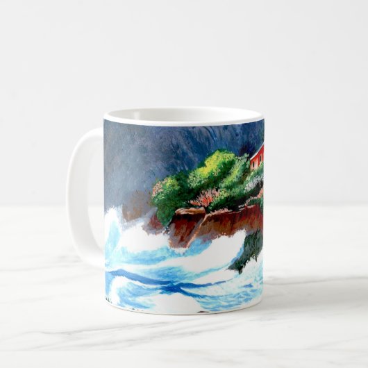 Dramatic Island Paradise Café Mug (Devant gauche)