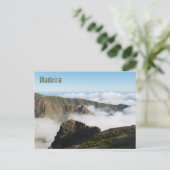 Dramatic Mountain Landscape with Clouds in Madeira Briefkaart (Staand voorkant)