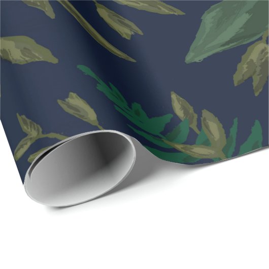 Dramatic Winter Greenery Cadeaupapier (Rol Hoek)