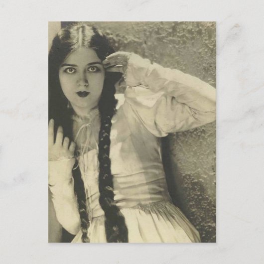 Dramatique actrice carte postale (Devant)