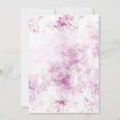 Dramatique Antique Fleurs violettes Faire-part de (Dos)