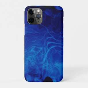 Dramatisch abstract patroon elektrische blauwe sto iPhone 11 pro hoesje