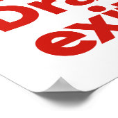 dramatisch afsluitteken poster (Hoek)