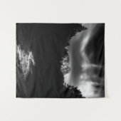 Dramatisch landschap van bergen en rivier wandkleed (Voorkant (horizontaal))