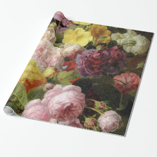 dramatisch Nederlands Gemengde bloemen Kunst Cadeaupapier