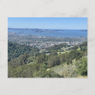 Dramatisch panoramisch uitzicht op Bay Bridge Briefkaart