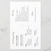 DRAMATISCH programma voor het huwelijk van Hellebo (Achterkant)