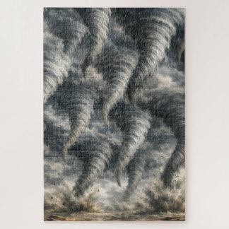Dramatisch Tornado Stormpatroon Legpuzzel