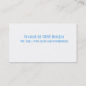 dramatisch visitekaartje (Achterkant)