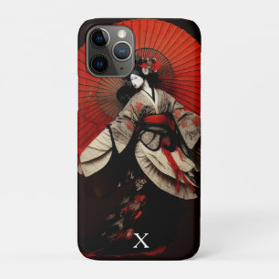 Dramatisch zwart en rood Kabuki-theater  iPhone 11 Pro Hoesje