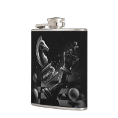 Dramatische Chess Monochrom Heupfles (Links)