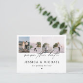 Dramatische Chic Script 4 Foto collage sparen de D Briefkaart (Staand voorkant)