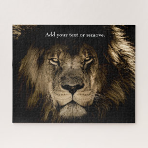 Dramatische close-up foto van een mannelijke Afrik Legpuzzel