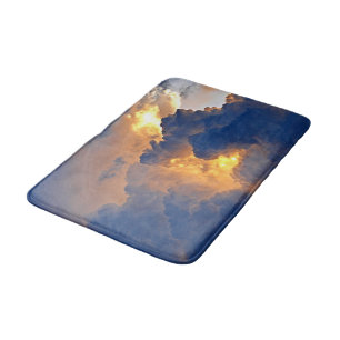 Dramatische cloudformatie badmat