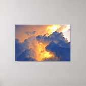 Dramatische cloudformatie canvas afdruk (Voorkant)