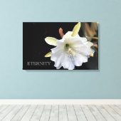 Dramatische epiphyllum-bloem op doek canvas afdruk (Insitu (Houten vloer))