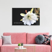 Dramatische epiphyllum-bloem op doek canvas afdruk (Insitu (Woonkamer))