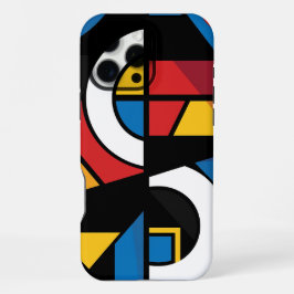Dramatische gedurfde kleuren Modern Geometrisch Ab iPhone 16 Pro Max Hoesje