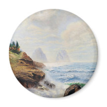 Dramatische golven slaan op een rotsachtige kust