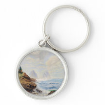 Dramatische golven slaan op een rotsachtige kust