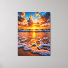 Dramatische Gouden Oceaan Zonsondergang Cinematic
