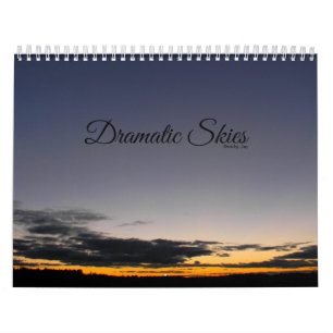 dramatische hemel-kalender kalender
