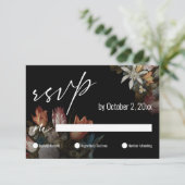 Dramatische, humeurige Hollandse meesters tulpen i RSVP Kaartje (Staand voorkant)