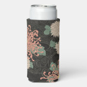 Dramatische Japanse Chrysanthemum Bloemen (Seltzer Achterkant)