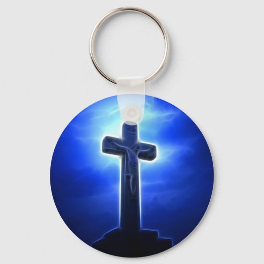 Dramatische Jezus Crucifixatie Sleutelhanger (Voorkant)