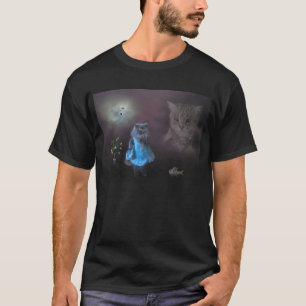Dramatische katten t-shirt