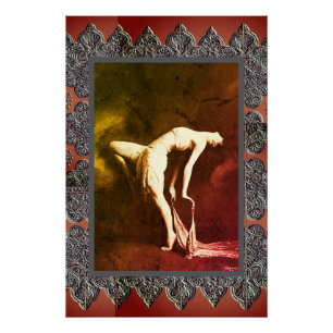 Dramatische kunst Poster met danser Perfect Poster