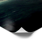 Dramatische lucht boven het oceaanlandschap perfect poster (Hoek)