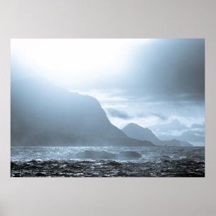 Dramatische oceaanlandschap poster