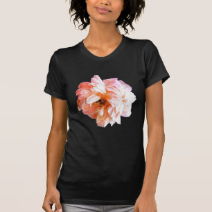 Dramatische Pinkish Peach Peony T-shirt