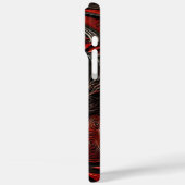 Dramatische rode draak in ingewikkeld reliëfontwer Case-Mate iPhone case (Achterkant / Links)