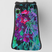 Dramatische rode, Paarse en roze tuinventilator Golfheadcover (Draai 90)