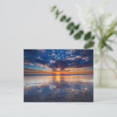 Dramatische seizoenscape, zonsondergang, CA Briefkaart (Staand voorkant)